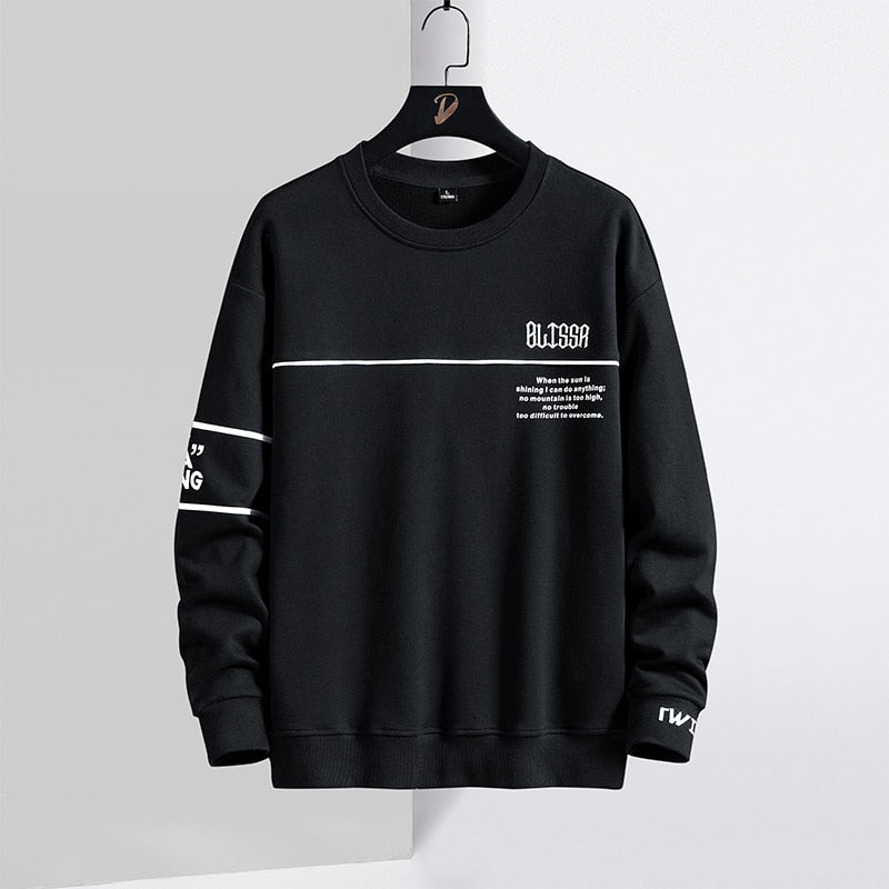 Men Streetwear Letter Printed Sweatshirts + Pants Tracksuit