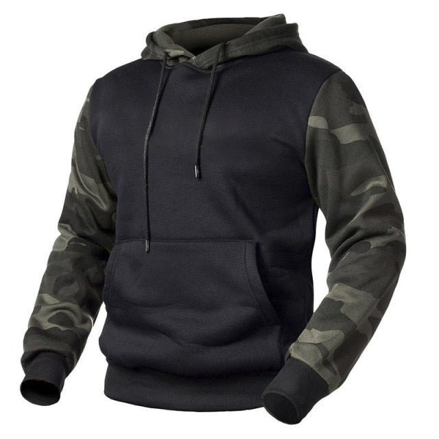 Casual Fleece Men's Hoodies Camouflage Sweatshirts