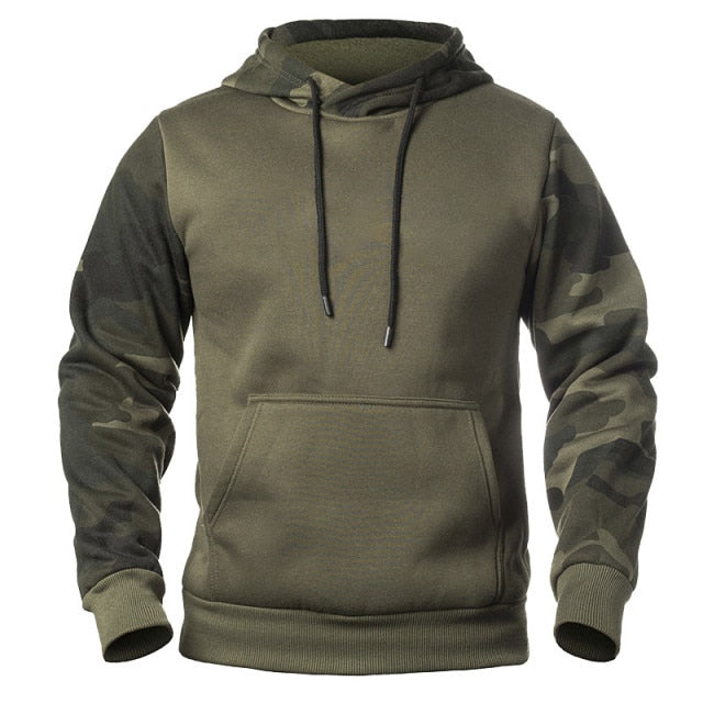 Casual Fleece Men's Hoodies Camouflage Sweatshirts