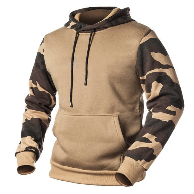Casual Fleece Men's Hoodies Camouflage Sweatshirts