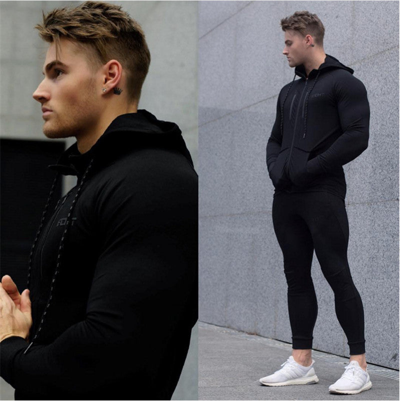 Men Hoodies Gym Sport Hoodie Sweatshirt