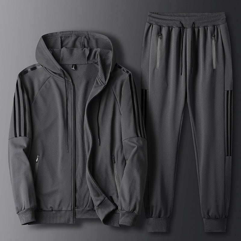 Casual Men Hoodie + Sweatpants Jogging Tracksuit