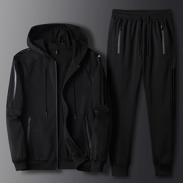 Casual Men Hoodie + Sweatpants Jogging Tracksuit