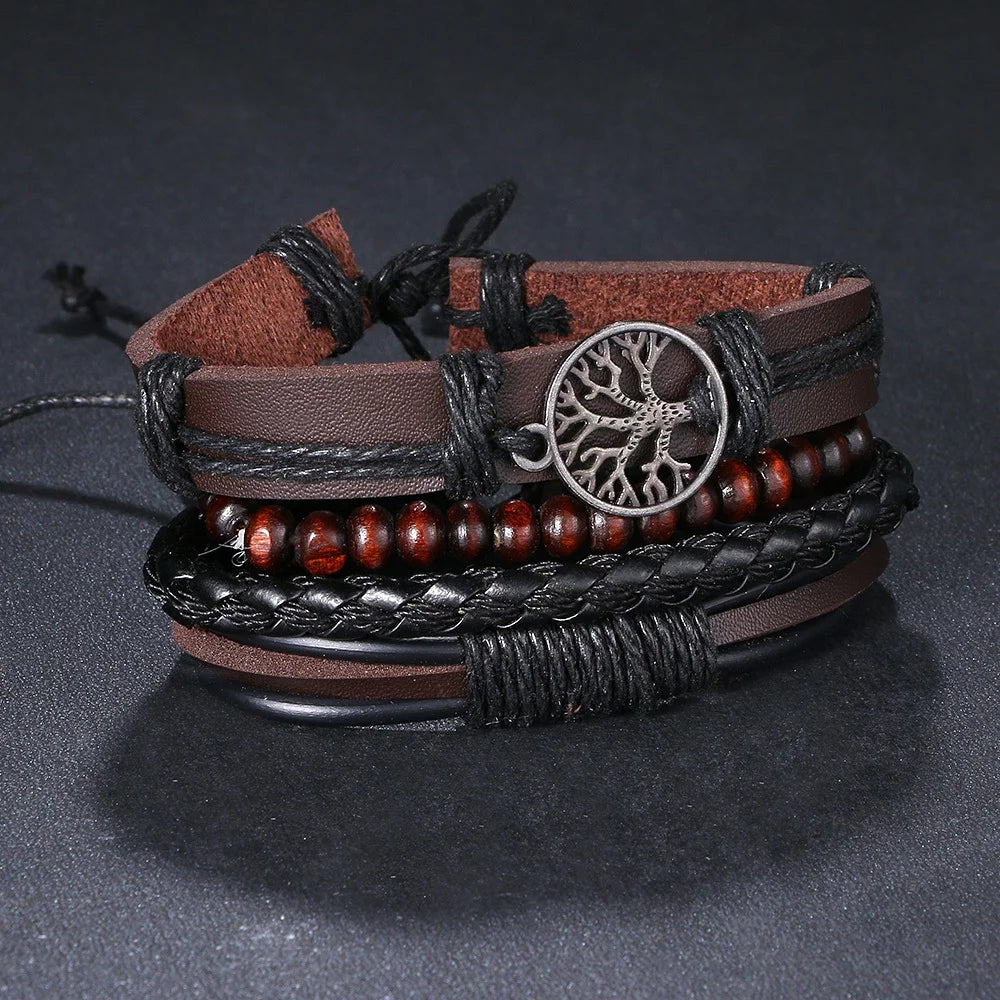 Wrap Leather Charm Bracelets