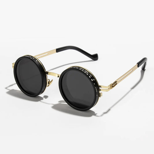 Polarized Round Adjustable Dimming Sunglasse