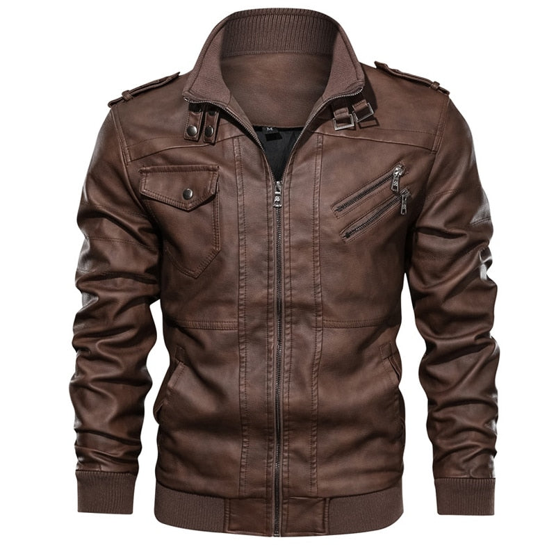 FC PU Leather Biker Jacket
