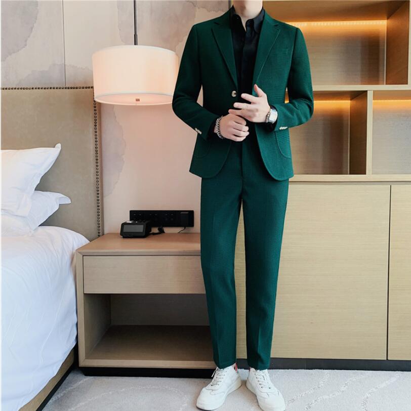 British Style Slim Fit Groom Two Piece Suit
