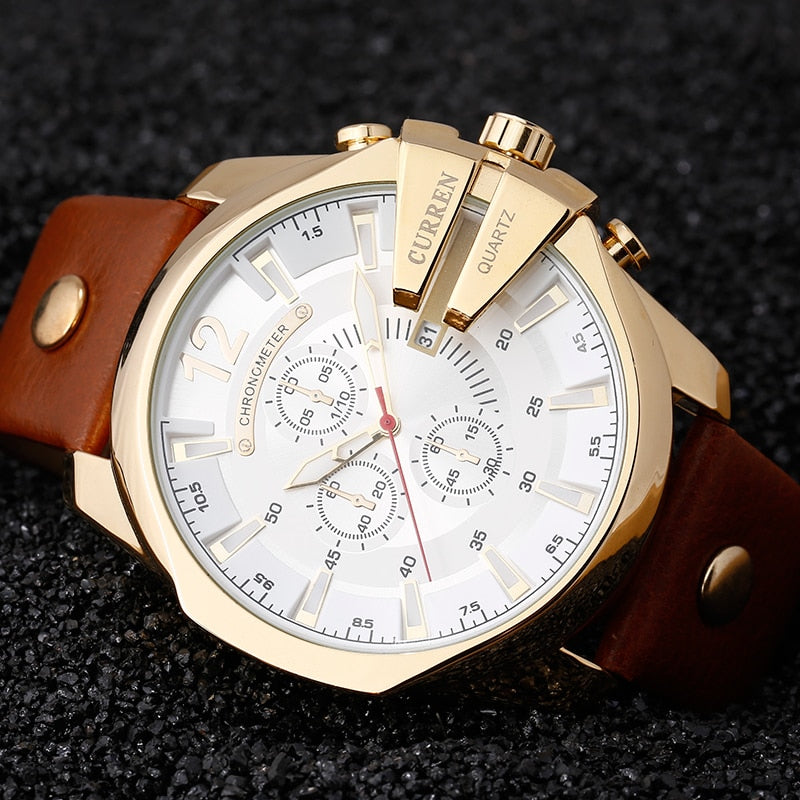 FC Fashion Leather Strap Wristwatch