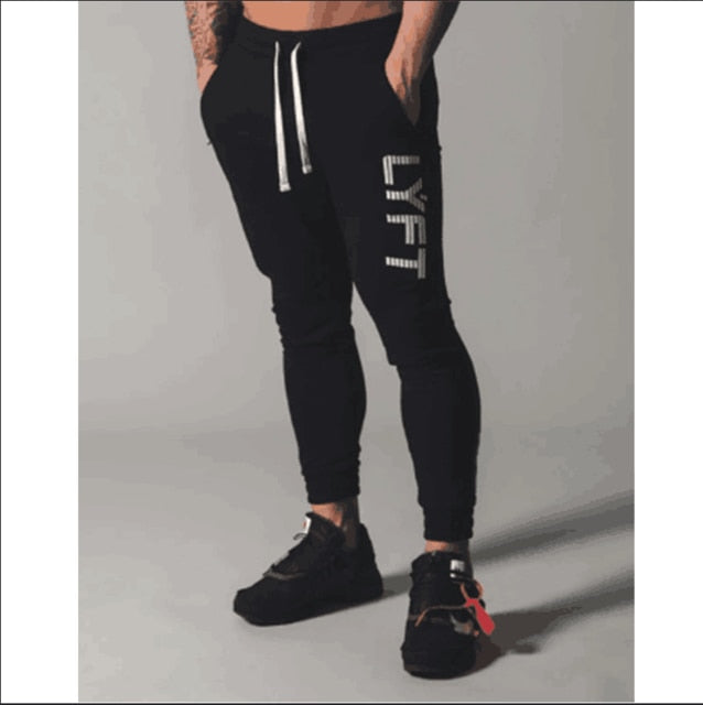 Fashion Printed muscle men's fitness training pants