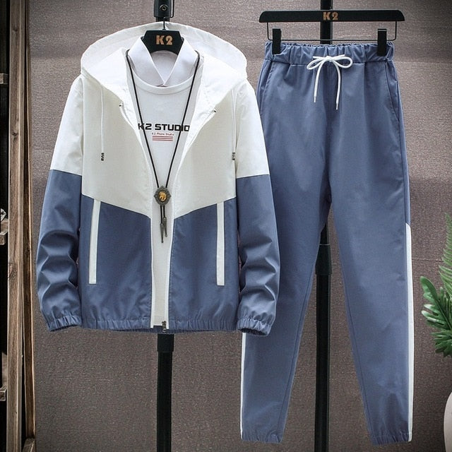 Casual Hoodies Jackets + Pants Two Piece Sets Sports Suit